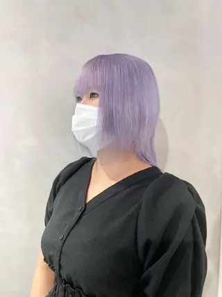 ミディアム カラー ハイトーン×レイヤー ／遠藤将太のヘアスタイル
