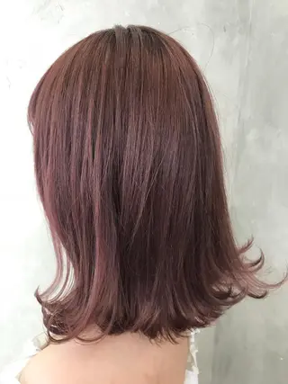 ミディアム カラー パーマ 🌈髪質改善💕 縮毛矯正✨青木まで✨のヘアスタイル