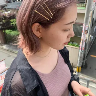カラー MARU パーマ/レイヤーのヘアスタイル