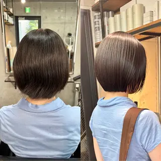 ショート パーマ ショートボブ髪質改善 縮毛矯正のプロ山道潤のヘアスタイル