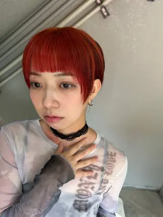 ショート カラー 久木原 ゆりのヘアスタイル