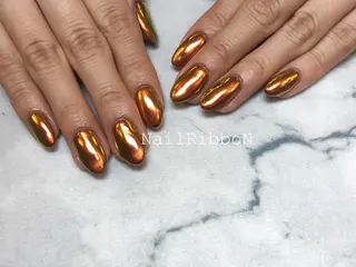 ネイル ネイルリボン 受付スタッフのネイルデザイン