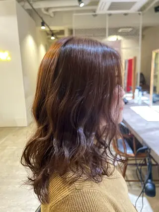 ミディアム カラー Heath 武元 新之介のヘアスタイル