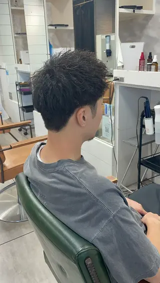 ショート パーマ メンズ 似合わせ/前髪カット /店長   村上直也のヘアスタイル