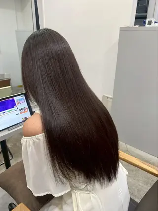 ロング パーマ ハイトーンカラー が絶対可愛い✨泰聖✨のヘアスタイル