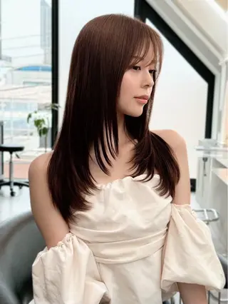 ロング ショート ボブ ロンド　エメのヘアスタイル