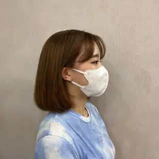 ミディアム カラー 佐藤 雅のヘアスタイル