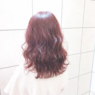 ミディアム カラー 韓国風ヘア✻透明感 カラー✻yukaのヘアスタイル