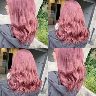 セミロング カラー ヘアアレンジ TAKUMAブリーチ /切りっぱなし🪽のヘアスタイル