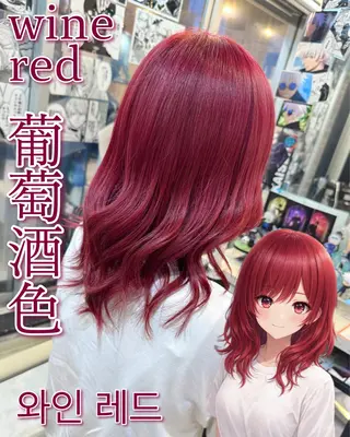 セミロング カラー 派手髪/ハイトーン/ エクステ✨ユウキのヘアスタイル