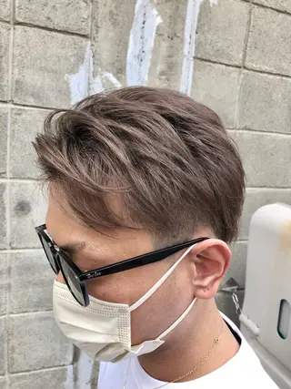 カラー メンズ ダブルスキルエクステ /羽エクステ白石宇由のヘアスタイル