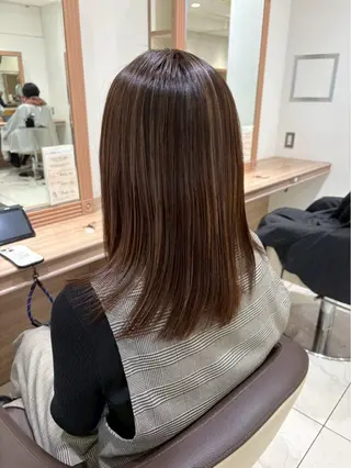 セミロング カラー 三川 洋樹のヘアスタイル