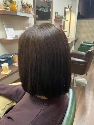 セミロング カラー 山本 純平のヘアスタイル