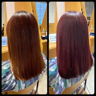 ロング カラー AmphiTokyo 池邉智成のヘアスタイル