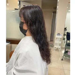 ロング パーマ 渋谷 りなのヘアスタイル