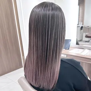 セミロング カラー 井上 美蘭のヘアスタイル