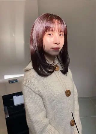 セミロング カラー ショート✨美髪矯正✨ wasaiのヘアスタイル