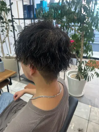 ショート パーマ🌀 メンズスタイルゆうなのヘアスタイル