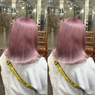 ミディアム カラー 💎ハイトーン/艶 カラー モエカ💎のヘアスタイル