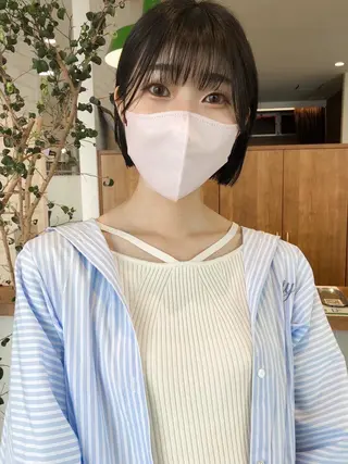 ショート カラー パーマ ヘアアレンジ ❣️倉敷❣️美髪 カラー能登一成のヘアスタイル