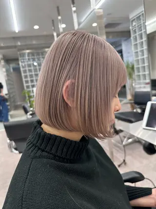 ショート カラー 渋谷ブリーチカラー 韓国ヘアyuikoのヘアスタイル