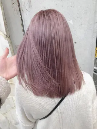 ロング カラー ヘアアレンジ メンズ キッズ 💟Chloe原宿店 🩶ハイトーンのヘアスタイル