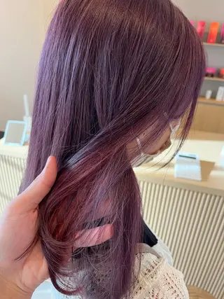 ミディアム ダメージレス◎東区/ 艶カラー💫/斉藤拓のヘアスタイル