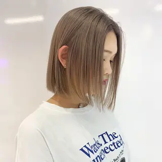 ミディアム カラー レイヤー/ブリーチ HIKARU ♡のヘアスタイル