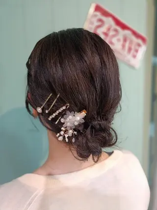 ショート ヘアアレンジ ヘアセット/髪質改善 /カラー/TADOのヘアスタイル