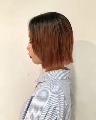 ショート カラー KANO🌷 艶カラーのヘアスタイル