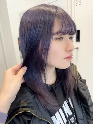 ロング ﾚｲﾔｰ🩵透明感 ೀユイ🌙のヘアスタイル