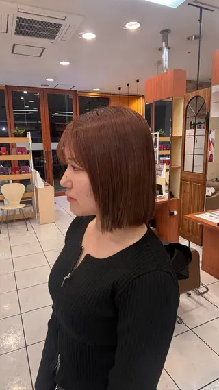 ミディアム 艶カラー  髪質改善 🍓苺奈のヘアスタイル