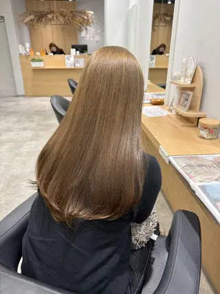 ロング カラー 巻ける髪質改善🫧ハ イライト/永田汰伊智のヘアスタイル