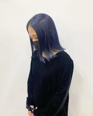 ミディアム カラー stylist トモヤのヘアスタイル