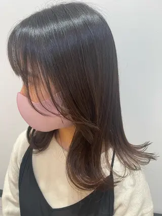 ミディアム MINX 渡邉由理のヘアスタイル