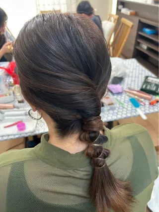 セミロング ヘアアレンジ liage ܀ꕤ୭* ちばかつら𖦞のヘアスタイル