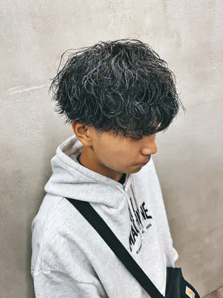 パーマ メンズ ブリーチモデル募集中 /伊藤優真のヘアスタイル