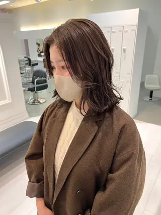 ミディアム カラー ParveMix🍀 藤原愛未のヘアスタイル