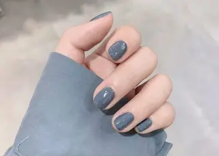 ネイル ネイルリボン 受付スタッフのネイルデザイン