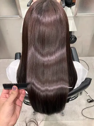 ロング カラー 髪質改善/艶カラー 縮毛矯正/みほのヘアスタイル
