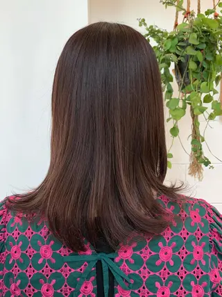 セミロング カラー Lagom なかだのヘアスタイル