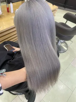 ロング カラー メンズパーマ 新宿 yudaiのヘアスタイル