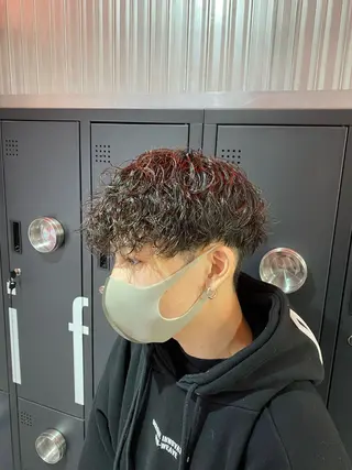 ミディアム カラー パーマ ヘアアレンジ メンズ キッズ ネイル マツエク・マツパ アイブロウ 🔥漢髪特化メンズ マネージャーYUKIのヘアスタイル