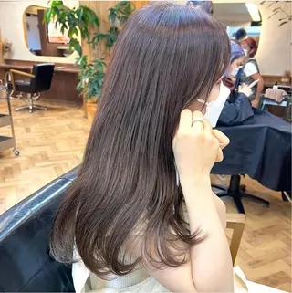 ロング カラー パーマ ヘアアレンジ メンズ ネイル マツエク・マツパ アイブロウ 前川 朋香のヘアスタイル