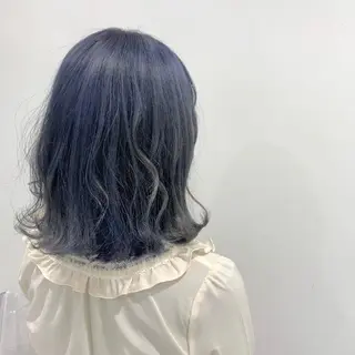 ミディアム カラー 🤍💕ブリーチカラ ーAyaka💕🤍のヘアスタイル