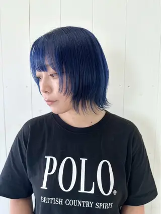 カラー 🩵HOLLY🩵 ブリーチ🩵カレンのヘアスタイル