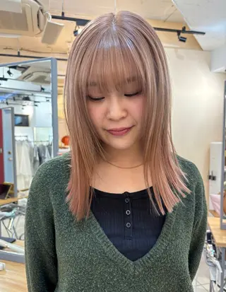 カラー ブリーチなしカラー/ パーマ/おとは🦖♡のヘアスタイル