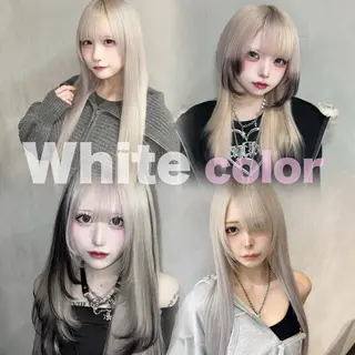 カラー SALOWIN 銀座店所属・艶髪ハイトーン ちひろ🌙+.°のヘアスタイル