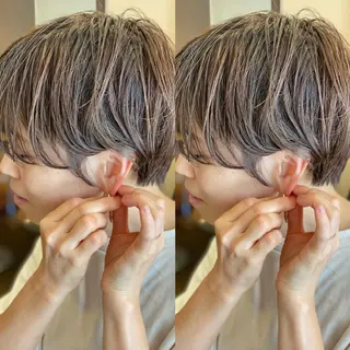 ショート sara中谷 哲のヘアスタイル