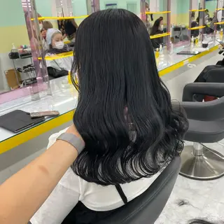 セミロング カラー mai🍑暖色カラー /レイヤー💖のヘアスタイル